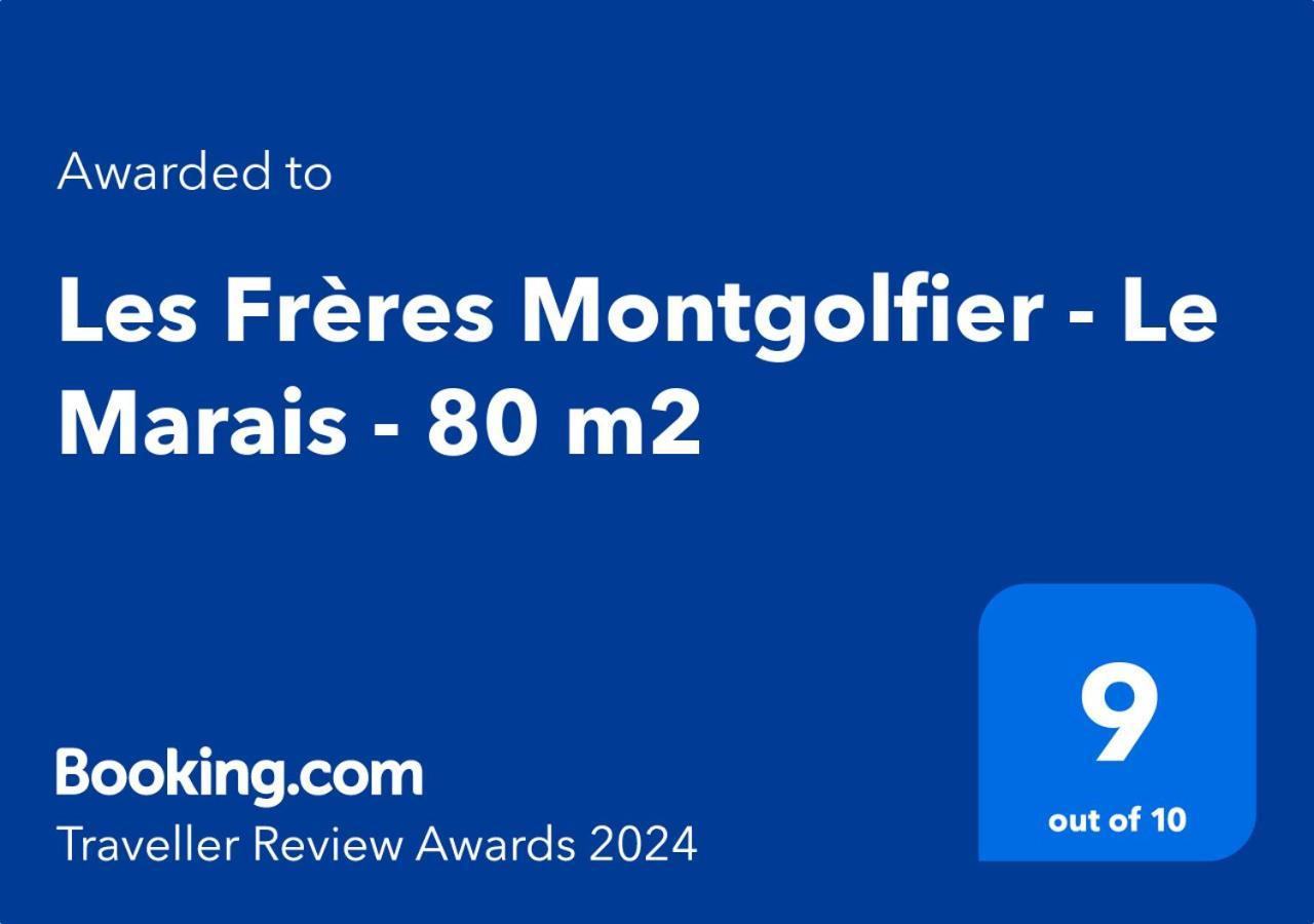 Apartmán Les Freres Montgolfier - Le Marais - 80 M2 Paříž Exteriér fotografie